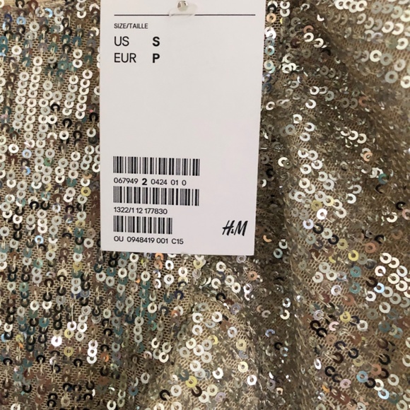 H&M Flounce Trim Sequin Dress - Picture 3 of 3